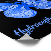 Ik Draag blauw voor mijn dochter Hydrocephalus War Poster (Hoek)