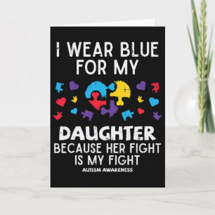 Ik draag blauw voor mijn dochter, vecht voor meer  kaart