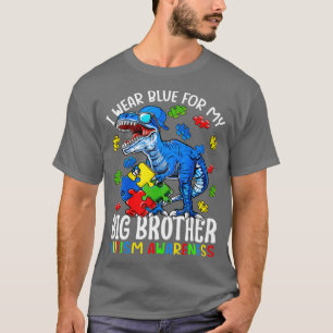 Ik Draag Blauw voor mijn grote broeder Autisme Bew T-shirt