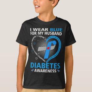 Ik Draag blauw voor mijn Hoopvolle liefde Diabetes T-shirt
