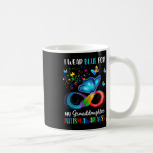 Ik Draag blauw voor mijn kleindochter Autisme Oma Koffiemok