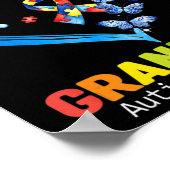 Ik Draag Blauw voor mijn kleinzoon Autism Awarenes Poster (Hoek)