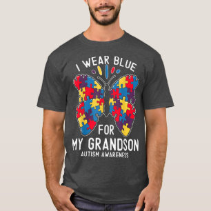 Ik Draag Blauw voor mijn kleinzoon Autism Awarenes T-shirt