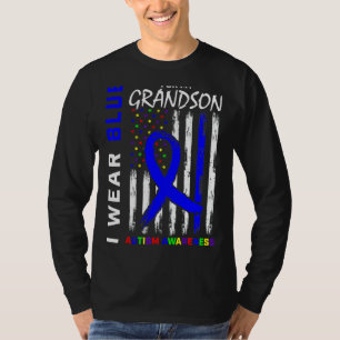Ik Draag Blauw voor mijn kleinzoon Autism Awarenes T-shirt