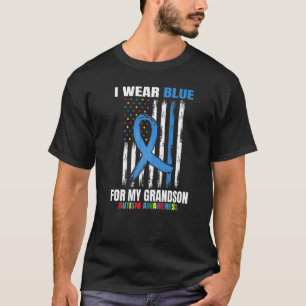 Ik Draag Blauw voor mijn kleinzoon Autism Awarenes T-shirt