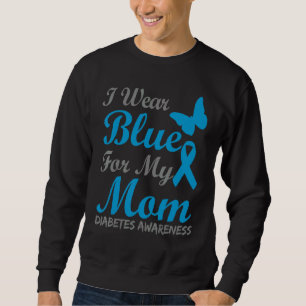 Ik Draag blauw voor mijn mam Diabetes Awareness Ri Trui