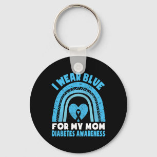 Ik Draag blauw voor mijn mama Diabetes... Sleutelhanger