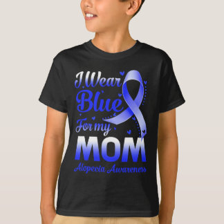Ik Draag blauw voor mijn moeder Alopecia bewustzij T-shirt