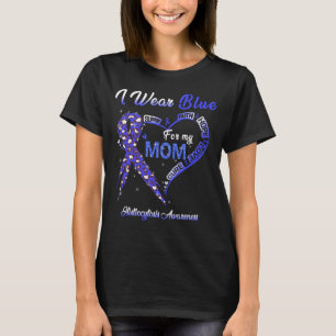 Ik Draag Blauw Voor Mijn Moeder Histiocytose Bewus T-shirt