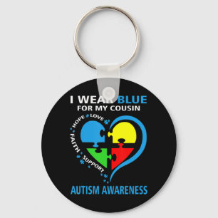 Ik Draag blauw voor mijn neef Autism Awareness Sup Sleutelhanger