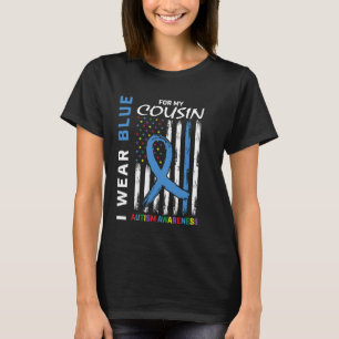 Ik Draag Blauw Voor Mijn Neef/Nicht Autisme Bewust T-shirt