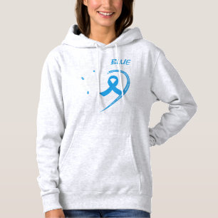 Ik draag blauw voor mijn neef omdat mijn nicht dik hoodie