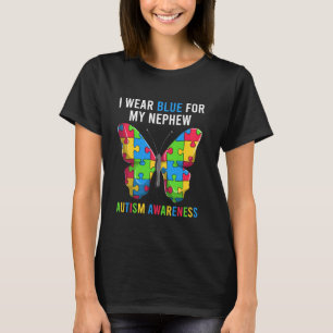Ik Draag Blauw Voor Mijn Neef T-shirt, Oom Tante A T-shirt