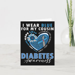 Ik Draag blauw voor mijn neef type 1 diabetes awar Kaart