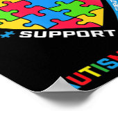 Ik Draag blauw voor mijn Nephew Autism Awareness M Poster (Hoek)