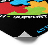 Ik Draag blauw voor mijn Nephew autistisch Nephew Poster (Hoek)