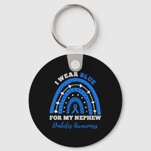 Ik Draag blauw voor mijn Nephew T1d type 1 diabete Sleutelhanger
