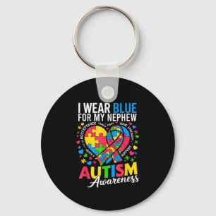Ik Draag blauw voor mijn Nephewautisme Sleutelhanger