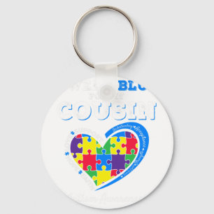 Ik Draag blauw voor mijn nicht Autism Awareness Da Sleutelhanger
