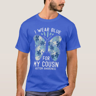 Ik Draag blauw voor mijn nicht Autism Awareness Da T-shirt