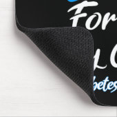 Ik Draag blauw voor mijn nicht Diabetes Awareness  Muismat (Hoek)