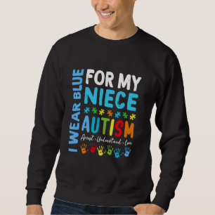 Ik draag blauw voor mijn nichtje Autisme Acceptati Trui