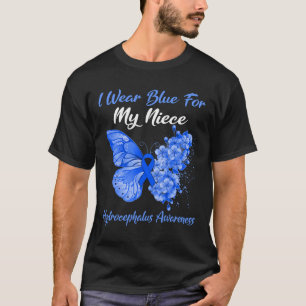 Ik Draag blauw voor mijn nichtje Hydrocephalus War T-shirt