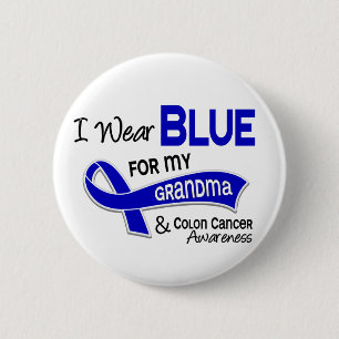 Ik Draag blauw voor mijn oma 42 Colon Cancer Ronde Button 5,7 Cm
