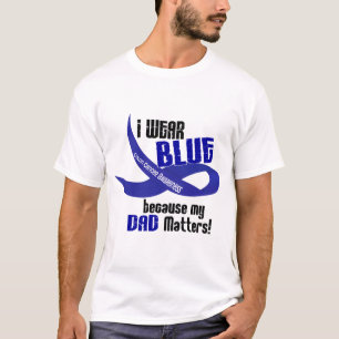 Ik Draag Blauw voor mijn vader 33 KLON KANKERBEWUS T-shirt