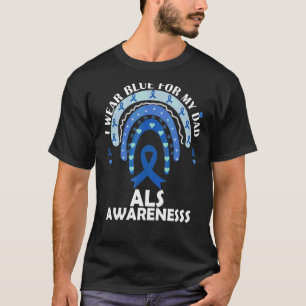 Ik Draag blauw voor mijn vader als awareness regen T-shirt