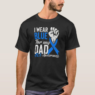Ik Draag blauw voor mijn vader als bewustmakingsoo T-shirt