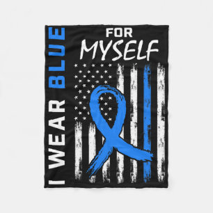 Ik Draag blauw voor mijn zelfdiabetes... Fleece Deken