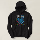 Ik Draag Blauw voor mijn Zoon Autism Bewustheid Ou Hoodie (Design voorkant)