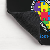 Ik Draag blauw voor mijn zoon Autism. Bewustmaking Muismat (Hoek)