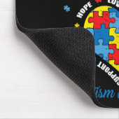 Ik Draag blauw voor mijn zoon Autism. Bewustmaking Muismat (Hoek)