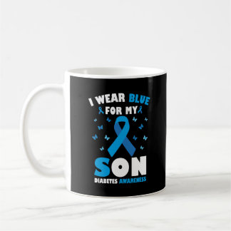 Ik Draag blauw voor mijn zoon Diabetes Awareness T Koffiemok