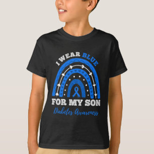 Ik Draag blauw voor mijn zoon T1D type 1 diabetes  T-shirt
