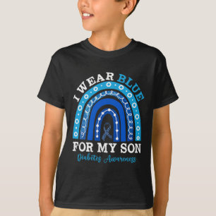 Ik Draag blauw voor mijn zoon T1D type 1 diabetes  T-shirt