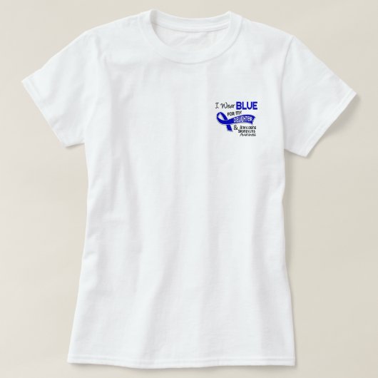Ik Draag Blauwe Dochter 42 Spondylitis Ankylopoeti T-shirt (Design voorkant)