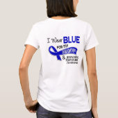 Ik Draag Blauwe Dochter 42 Spondylitis Ankylopoeti T-shirt (Achterkant)