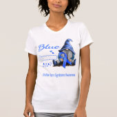 Ik Draag Blauwe Guillain Barre Syndrome Awareness T-shirt (Voorkant)