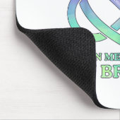 Ik Draag Blauwgroen &amp; Paarse herinnering aan m Muismat (Hoek)