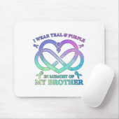 Ik Draag Blauwgroen &amp; Paarse herinnering aan m Muismat (Met muis)