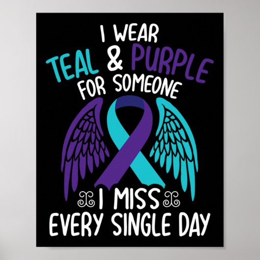 Ik Draag Blauwgroen &amp; Paarse voor iemand die i Poster (Voorkant)