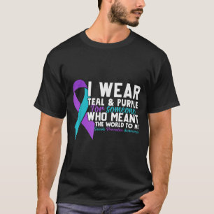 Ik Draag Blauwgroen & Paarse voor iemand die i T-shirt