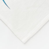 Ik Draag Blauwgroen & Paarse voor mijn broertj Fleece Deken (Hoek)