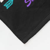 Ik Draag Blauwgroen &amp; Paarse voor mijn dochter Fleece Deken (Hoek)