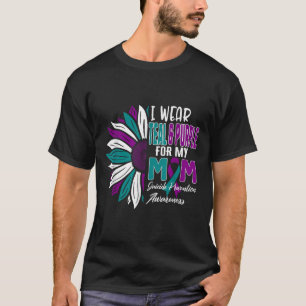 Ik Draag Blauwgroen & Paarse voor mijn moeder T-shirt