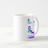 Ik Draag Blauwgroen &amp; Paarse voor mijn zoon Su Koffiemok (Voorkant rechts)