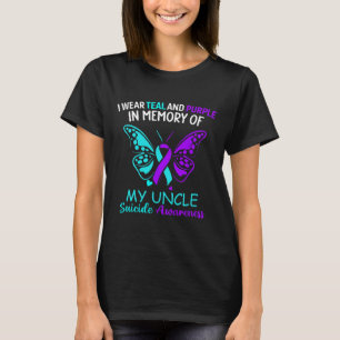 Ik Draag Blauwgroen en Paars ter nagedachtenis aan T-shirt